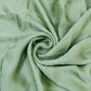 Exclusive Green Solid Georgette Satin Fabric