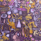 Brown Abstract Print Tusser Silk Fabric