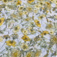 Premium White & Yellow Floral Dobby Print Chiffon Fabric