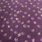 Wine Tropical Print Tusser Silk Fabric