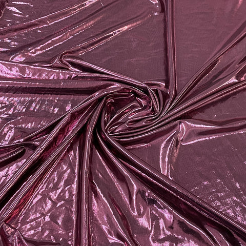 exclusive pink solid shimmer knitted lycra fabric