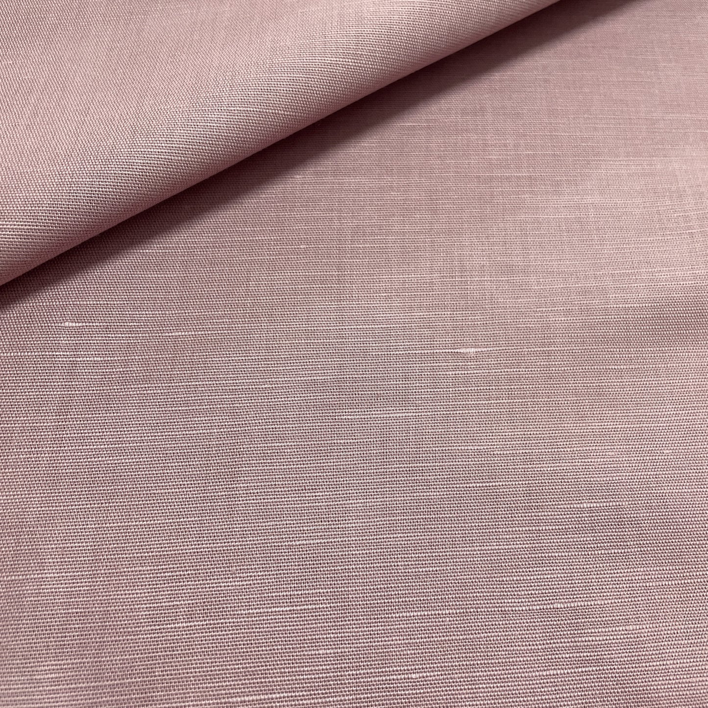 Dull Pink Solid Cotton Linen Fabric