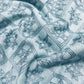 Light Sea Green Traditional Thread Embroidery Linen Fabric