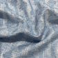 Blue Abstract Thread Embroidery Linen Fabric