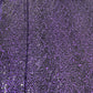 Black & Purple Animal Embroidery Net Fabric