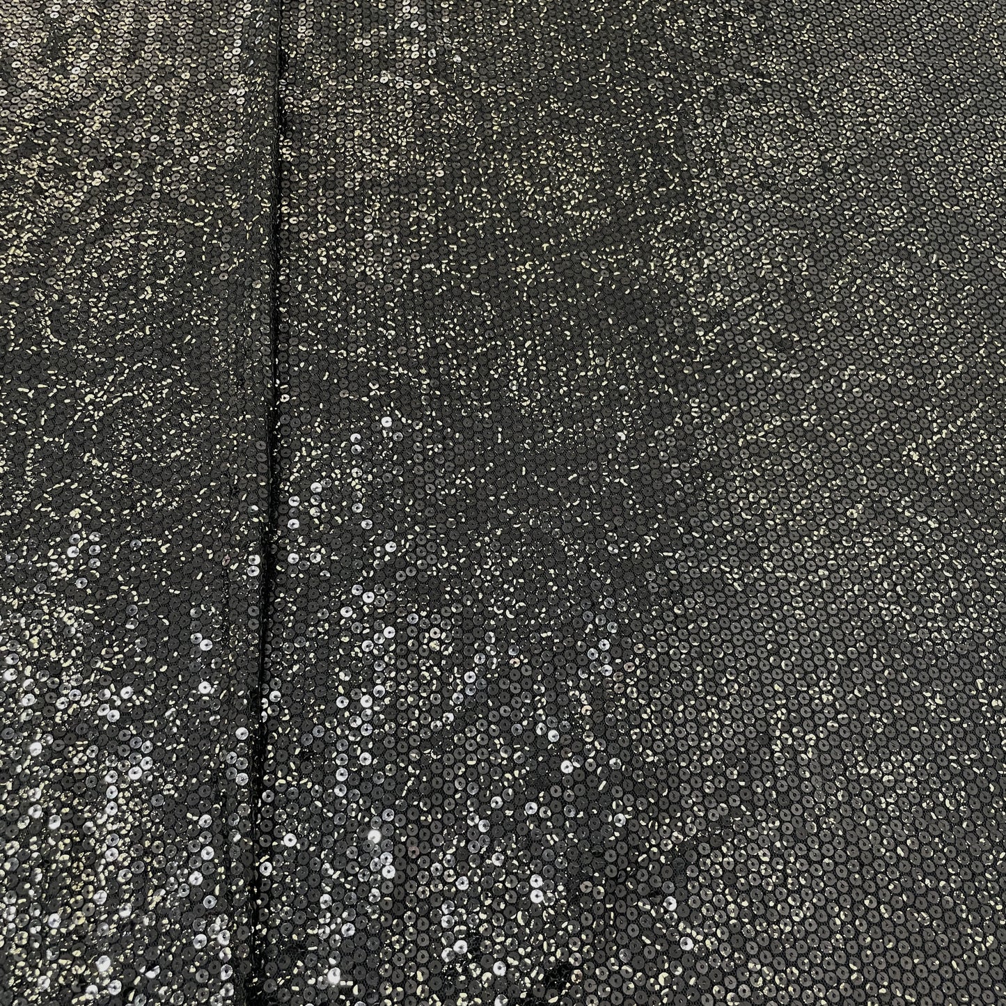 Black Animal Sequins Embroidery Net Fabric