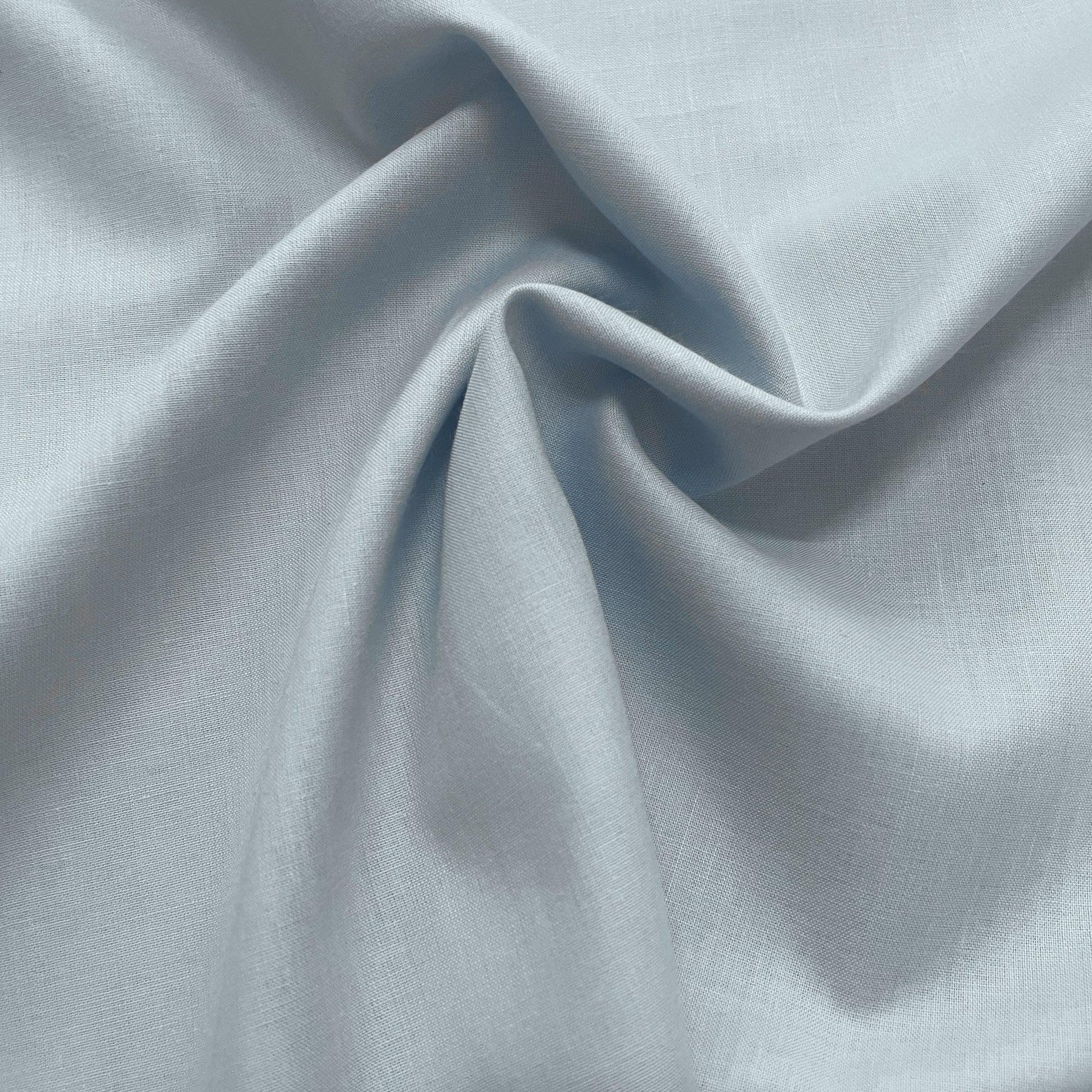Premium Baby Blue Solid Cotton Mulmul Fabric