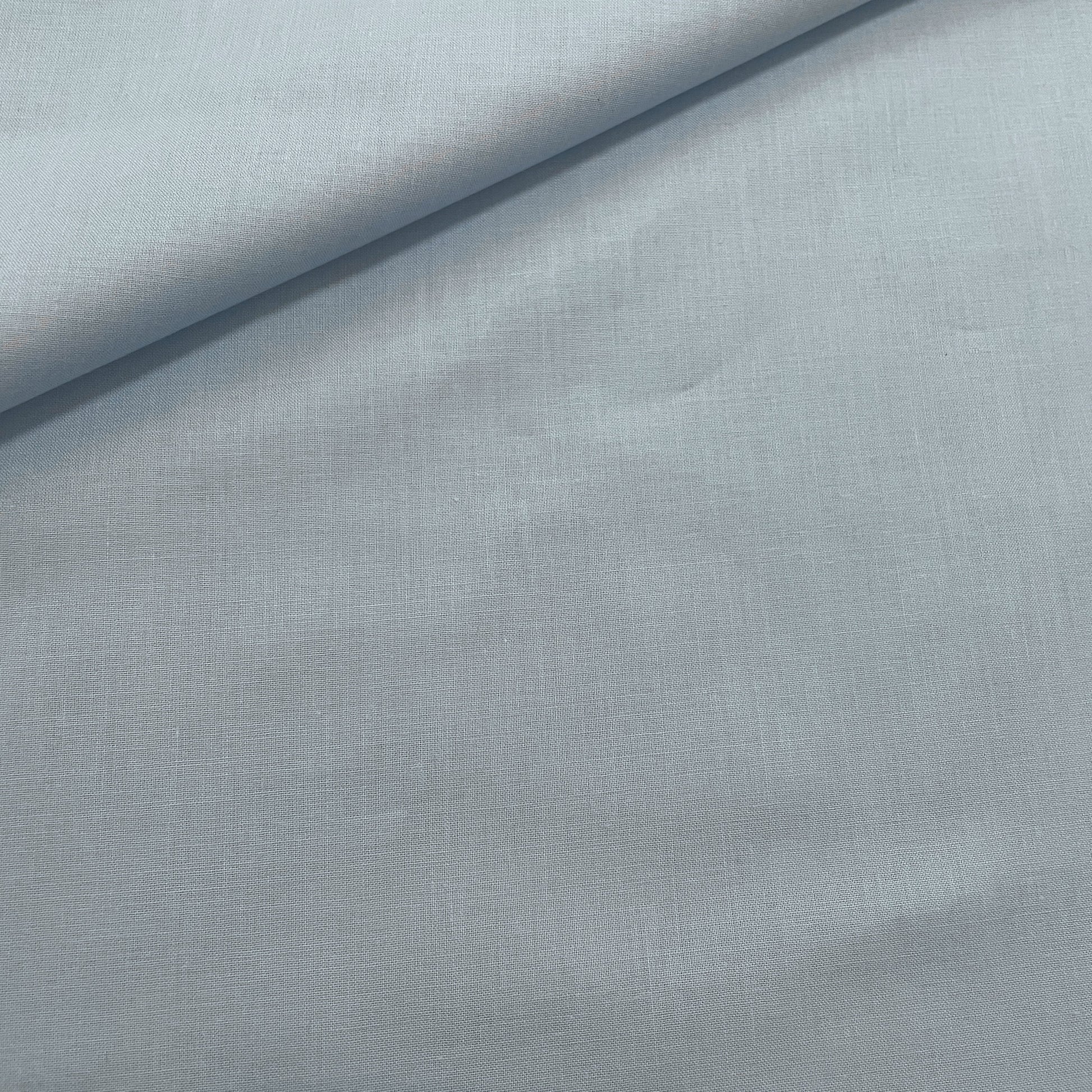 Premium Baby Blue Solid Cotton Mulmul Fabric