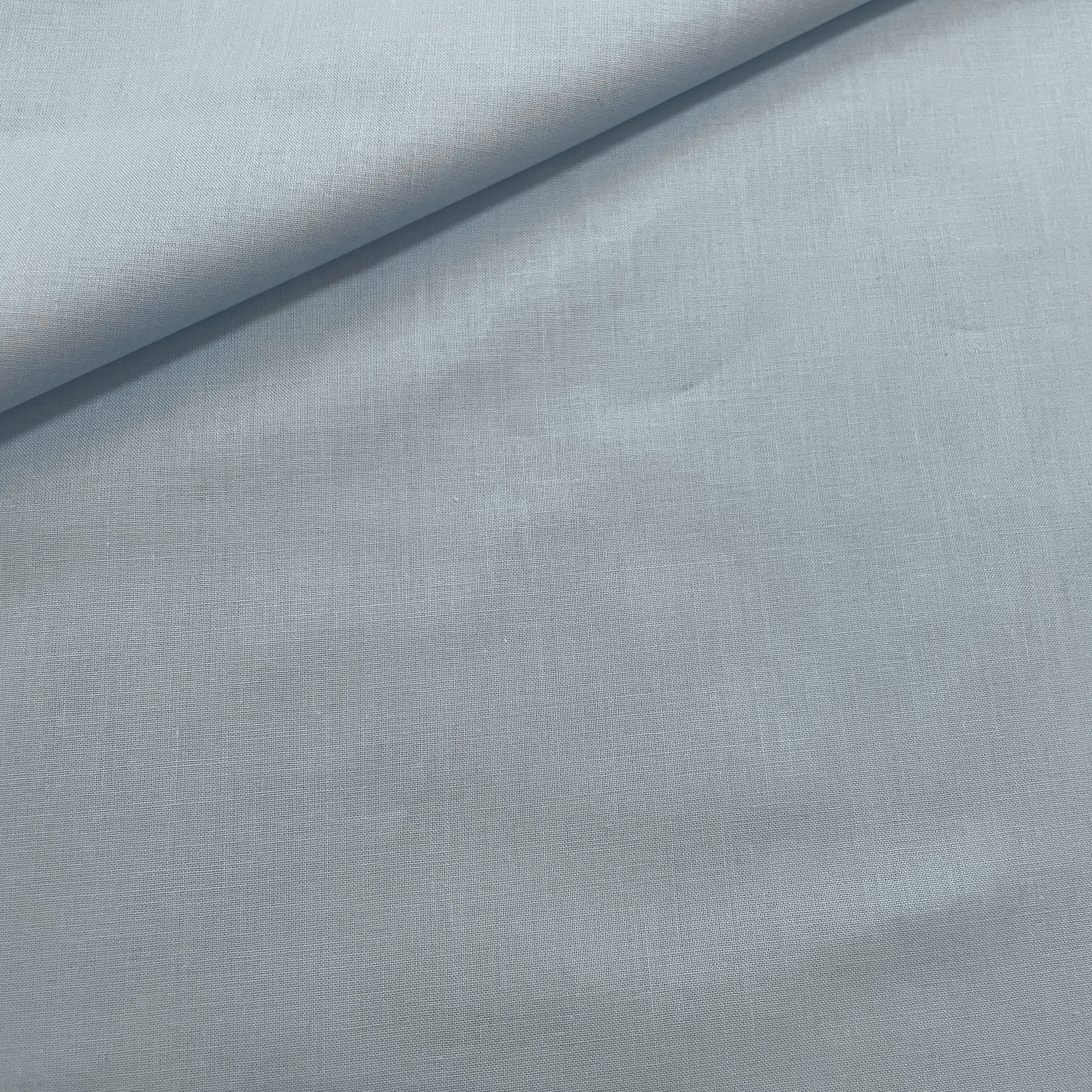 Premium Baby Blue Solid Cotton Mulmul Fabric