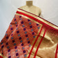 Premium Red Geometrical Print Banarsi Jacquard Dupatta