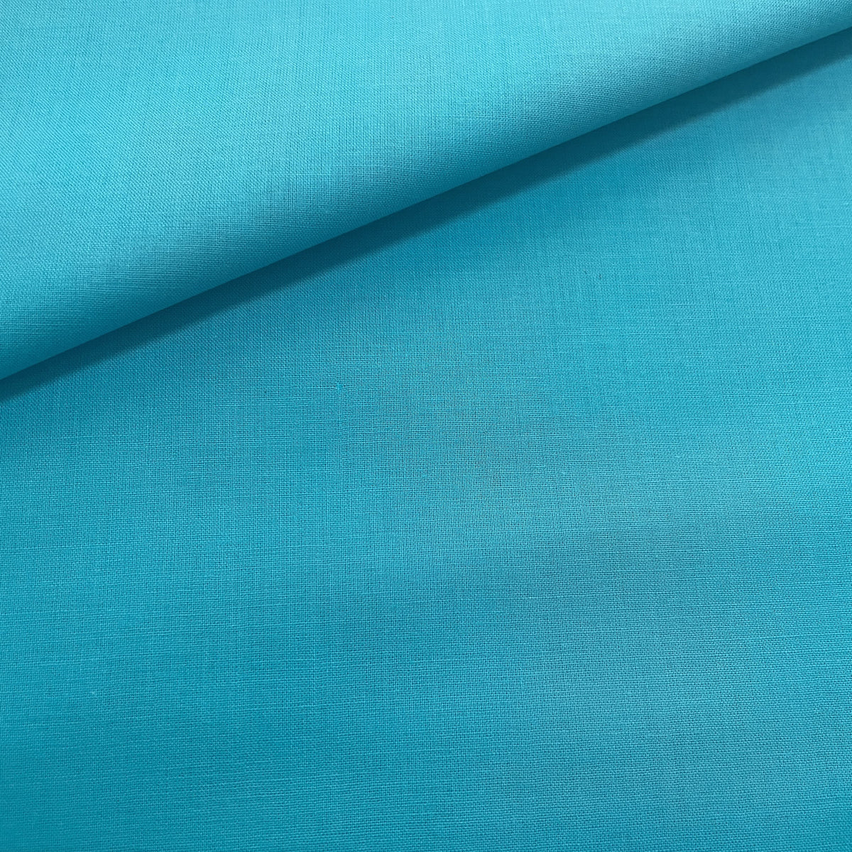 Premium Blue Solid Cotton Mulmul Fabric