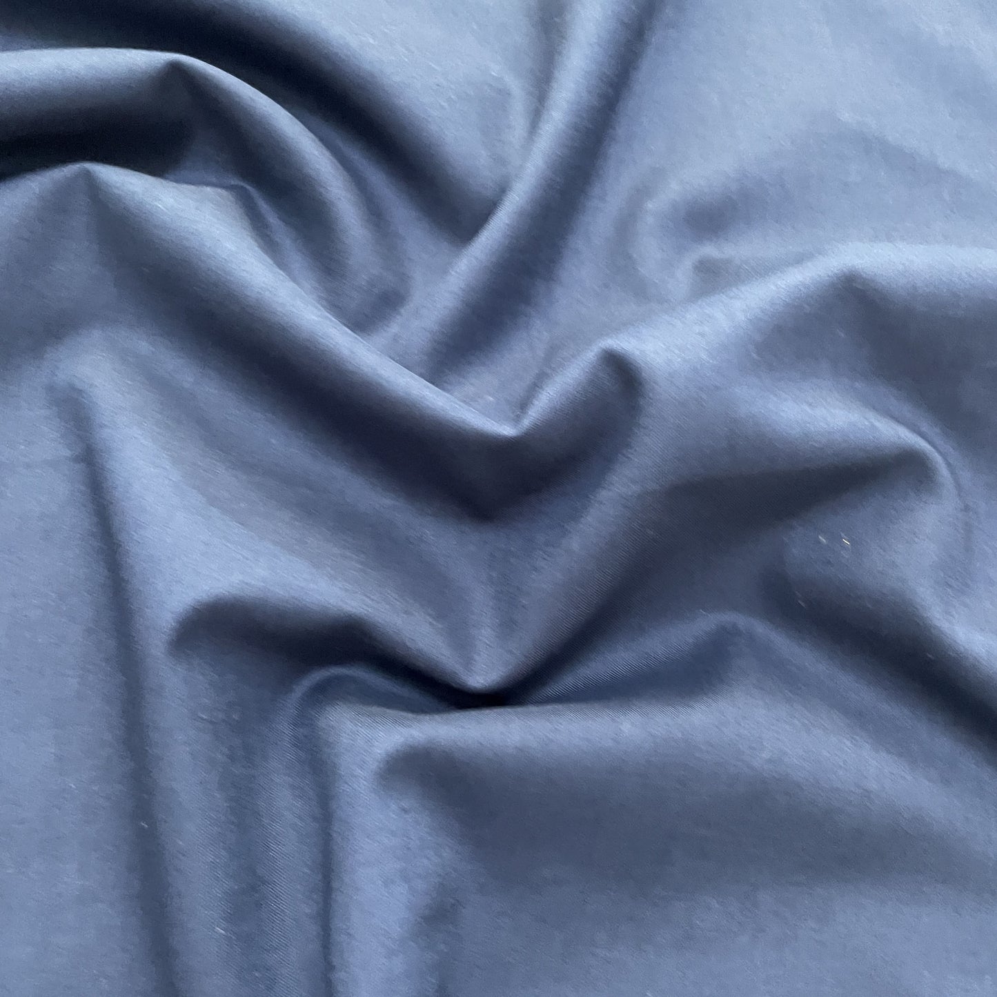 Premium Navy Blue Solid Cotton Mulmul Fabric
