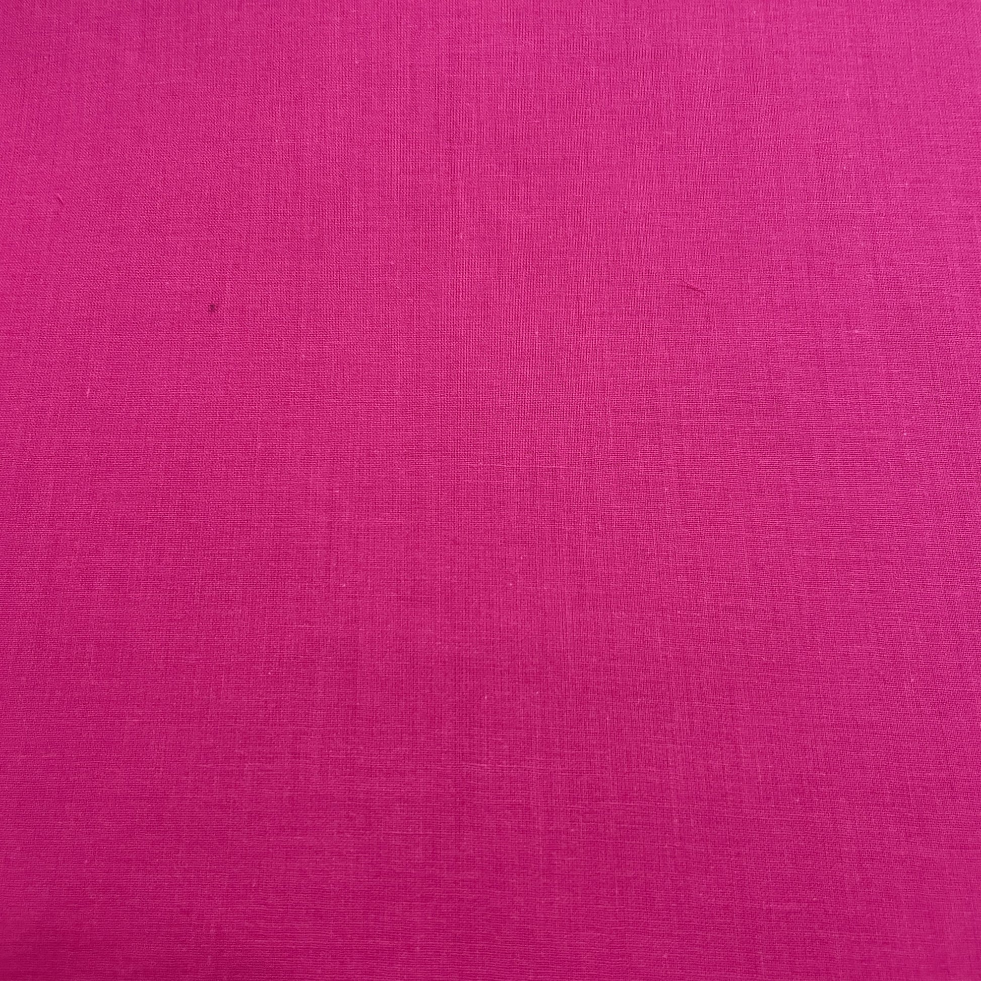 Premium Hot Pink Solid Cotton Mulmul Fabric