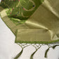 Premium Green Floral Print Banarsi Jacquard Dupatta