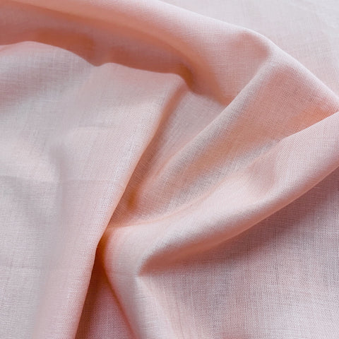 Premium Light Orange Solid Cotton Mulmul Fabric