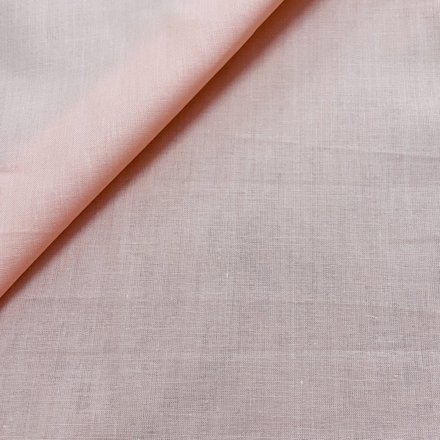Premium Light Orange Solid Cotton Mulmul Fabric