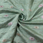 Premium Orange Floral Print Banarsi Jacquard Dupatta