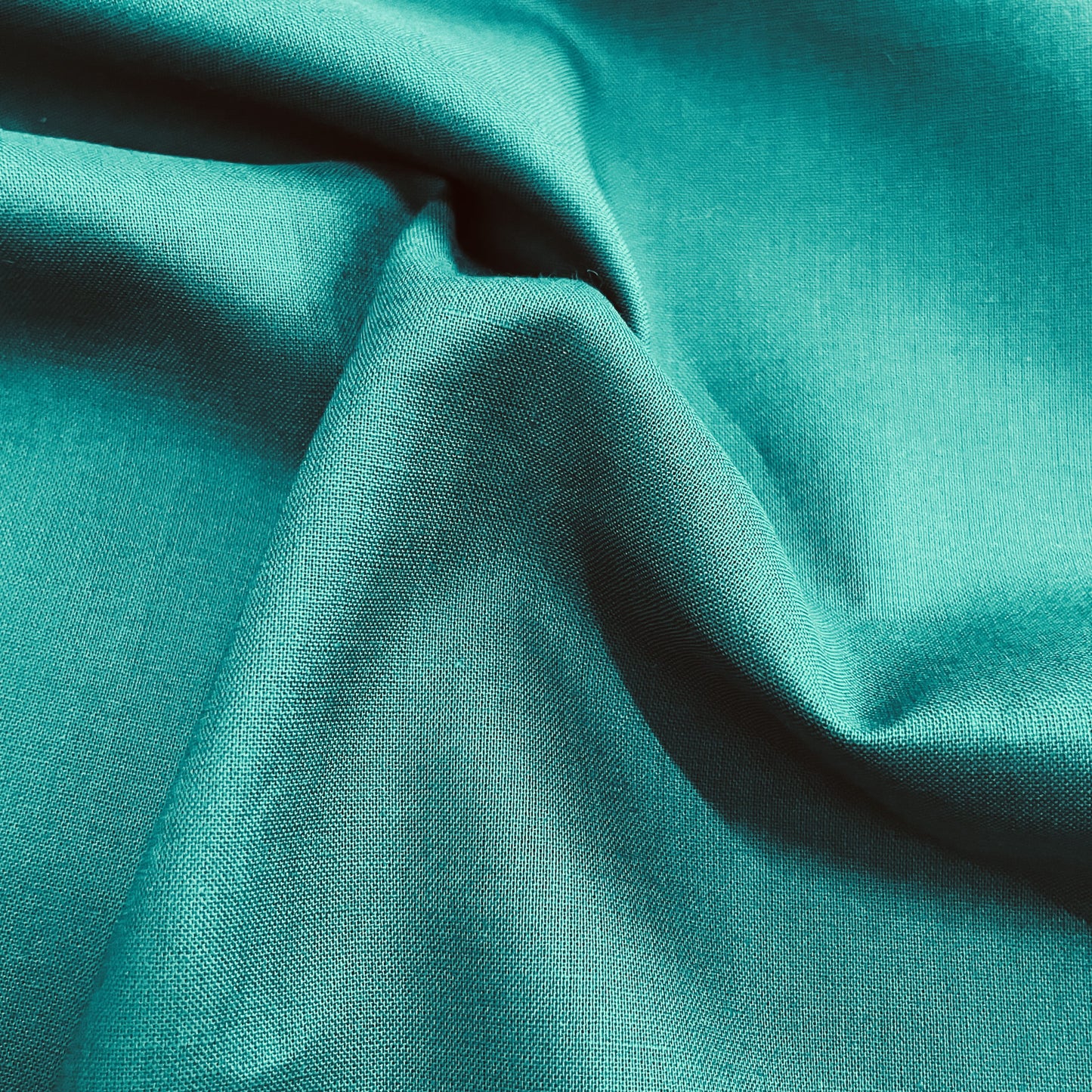 Premium Green Solid Cotton Mulmul Fabric