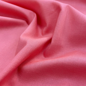 Premium Pink Solid Cotton Mulmul Fabric