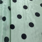 Mint Green Polka Dot Muslin Fabric