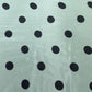 Mint Green Polka Dot Muslin Fabric
