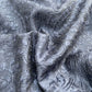 Classic Blue Traditional Thread Embroidery Bemberg Silk Fabric