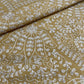 Classic Yellow Floral Thread Embroidery Bemberg Silk Fabric