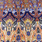 Purple Multicolor Print Viscose Muslin Fabric