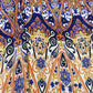 Purple Multicolor Print Viscose Muslin Fabric