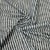 Premium  White Black Stripe Print Cotton Crochet Fabric