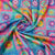 Premium  Multicolor Floral Print Cotton Crochet Fabric