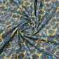 Premium  Black Abstract Print Cotton Crochet Fabric