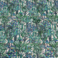 Premium  Dark Green Floral Print Cotton Crochet Fabric