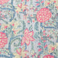 Blue Multicolor Digital Floral Print Embroidery Cotton Fabric - TradeUNO