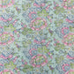 Aqua Blue Multicolor Digital Floral Print Embroidery Cotton Fabric