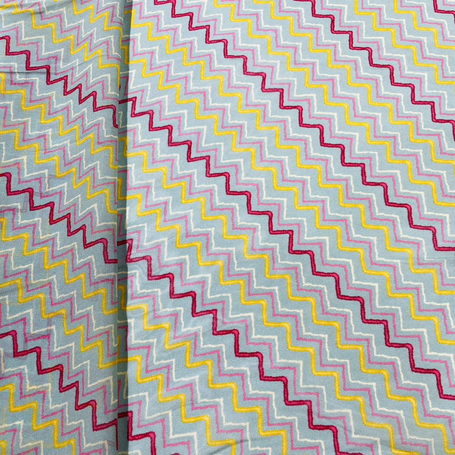 Sage Green chivon Print Georgette Fabric