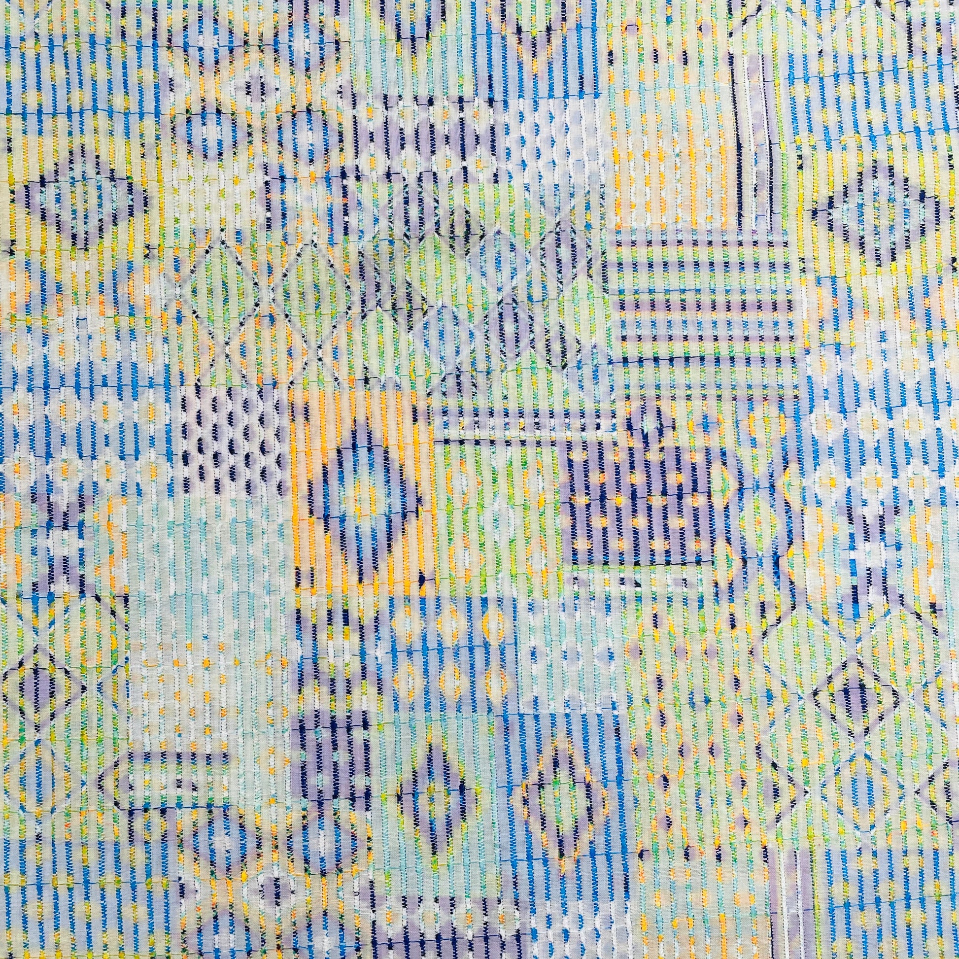 Multicolor Traditional Digital Print Embroidery Cotton Fabric - TradeUNO