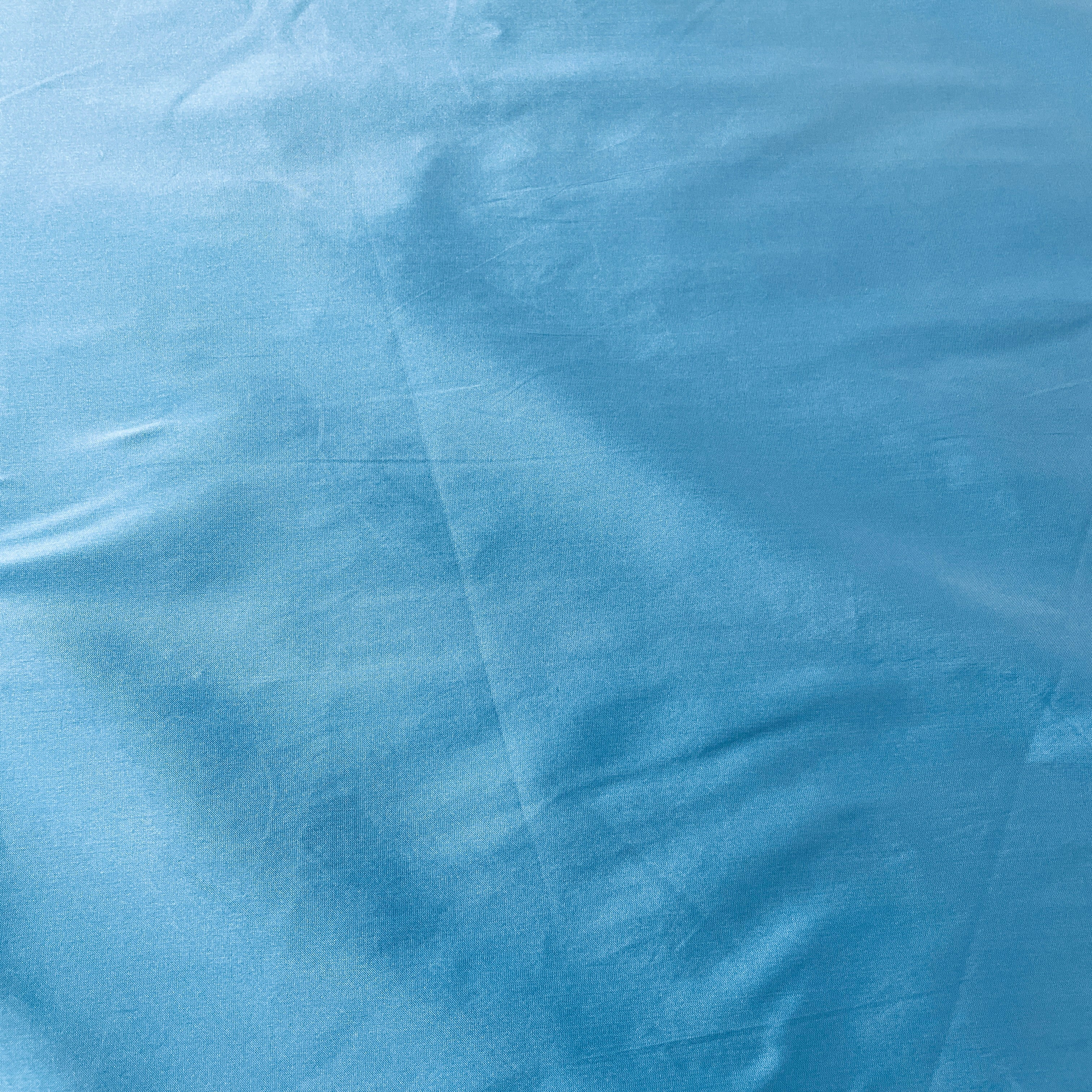 Sky Blue Solid Silk Taffeta Fabric - TradeUNO