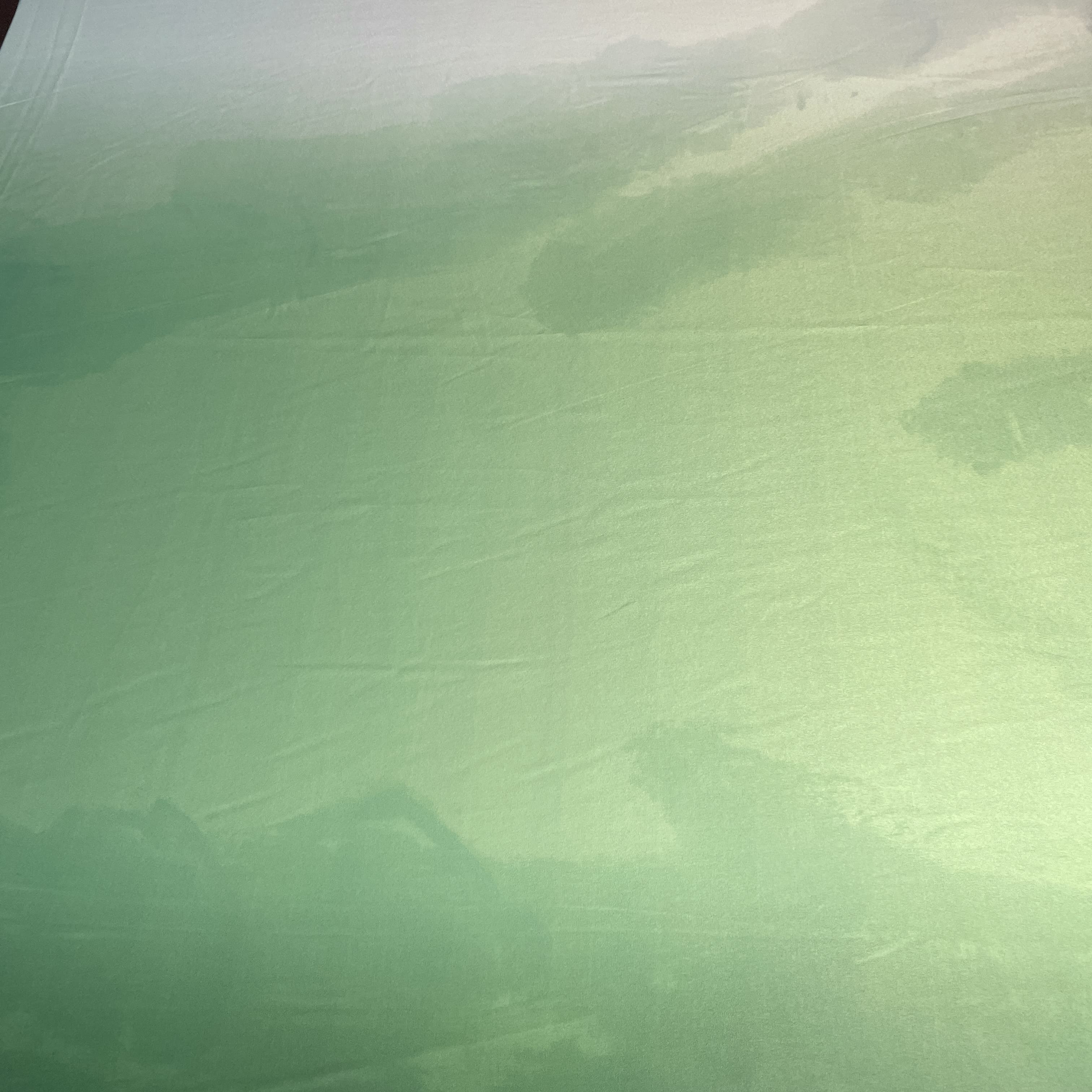 Exclusive Green Ombre Gucci Satin Fabric