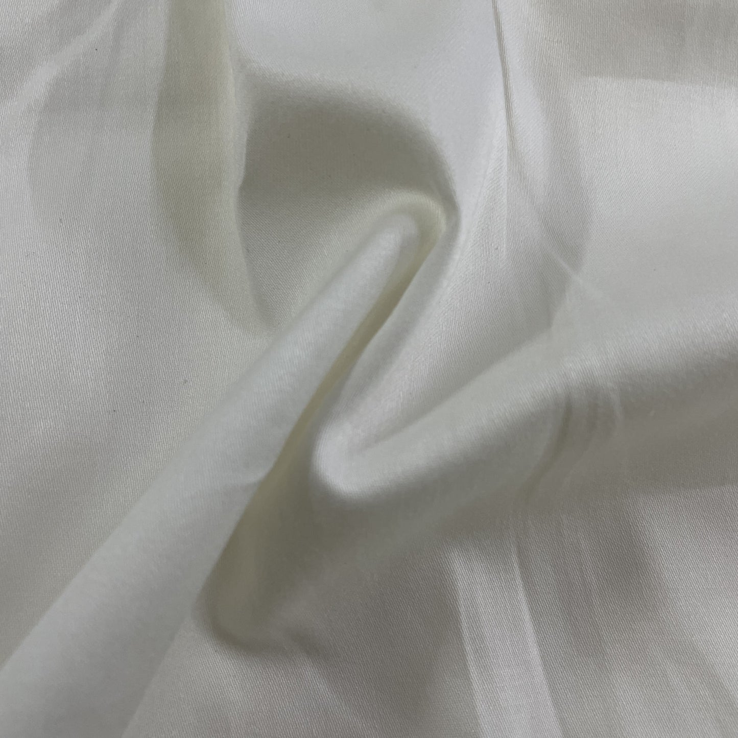 Premium  OffWhite Solid Cotton Satin Fabric