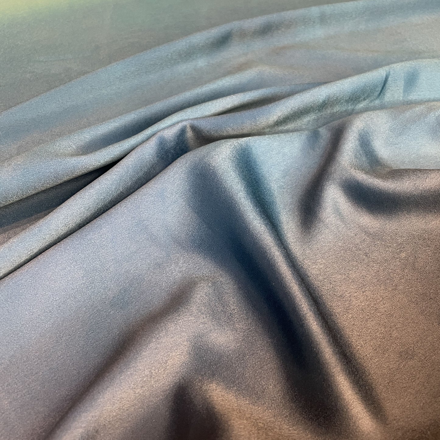 Exclusive Teal Blue Ombre Gucci Satin Fabric