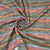 Premium  Multicolor Stripe Print Cotton Crochet Fabric
