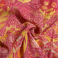 Pink Multicolor Traditional Print Georgette Fabric