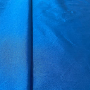 Blue Solid Silk Taffeta Fabric - TradeUNO