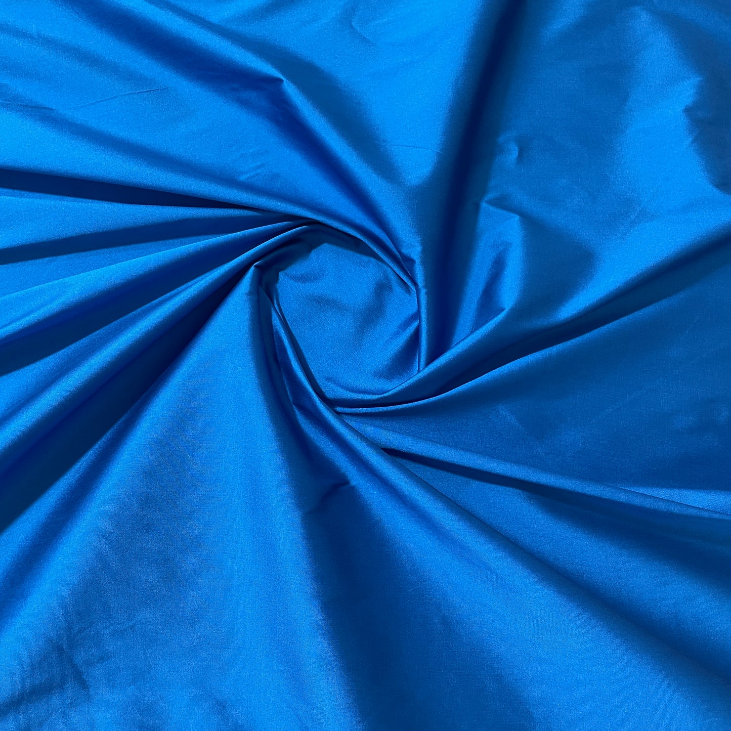 Blue Solid Silk Taffeta Fabric