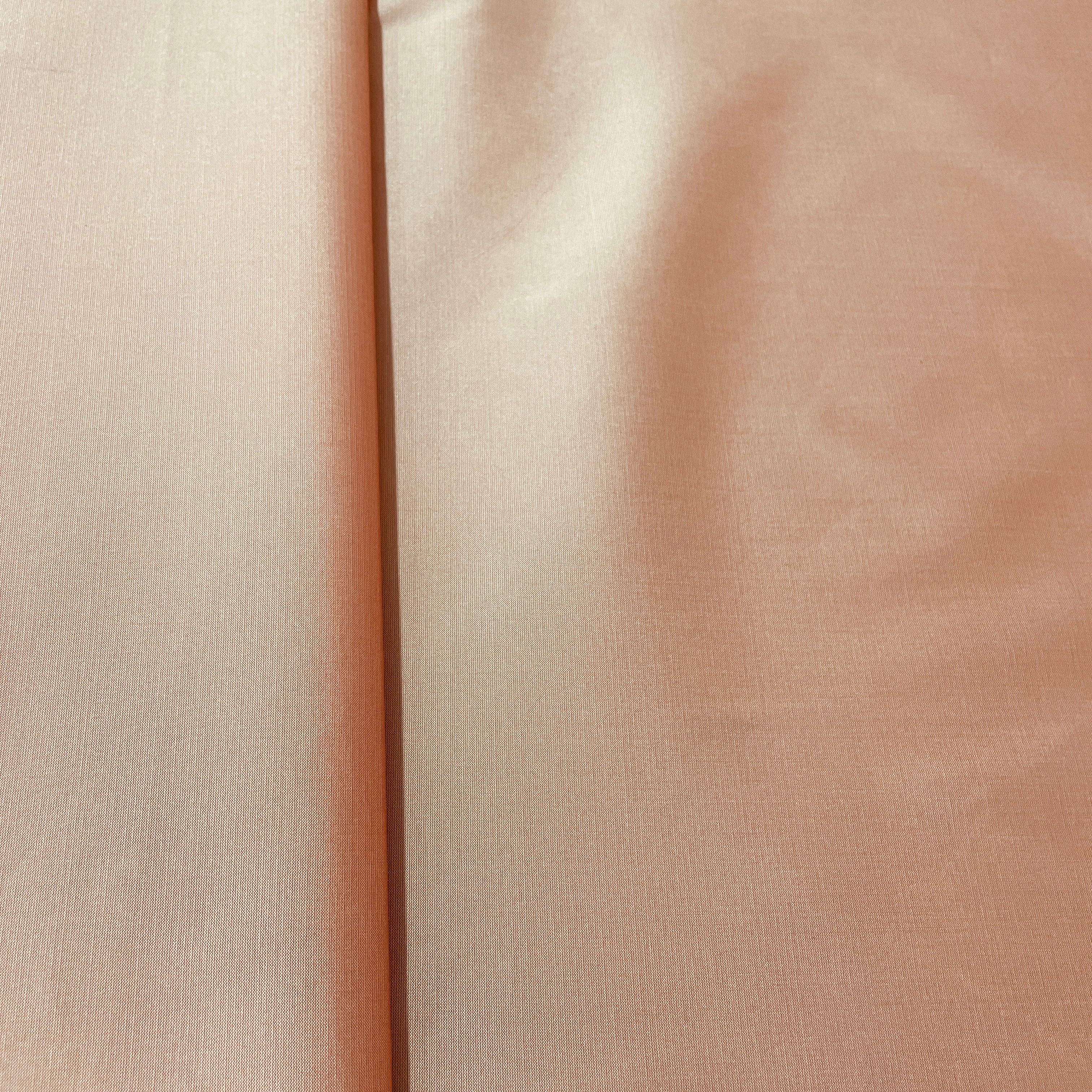 Peach Pink Solid Silk Taffeta Fabric - TradeUNO