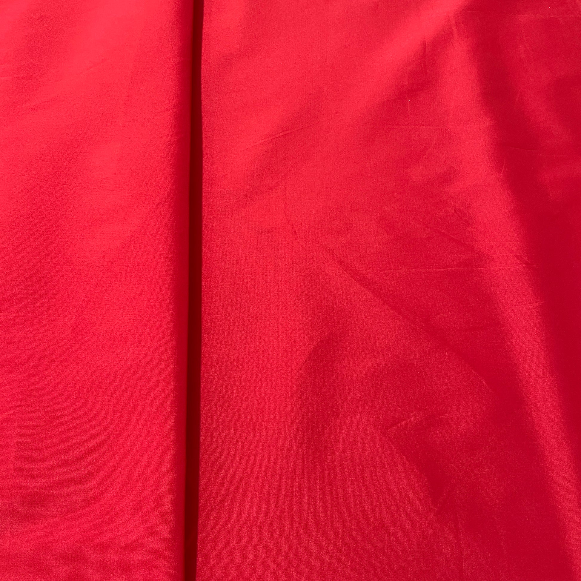 Red Solid Silk Taffeta Fabric - TradeUNO
