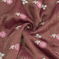 Classic Dark Pink Floral Buta Zari Embroidery Tissue Organza Fabric