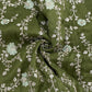 Classic Green Floral Zari Embroidery Tissue Organza Fabric