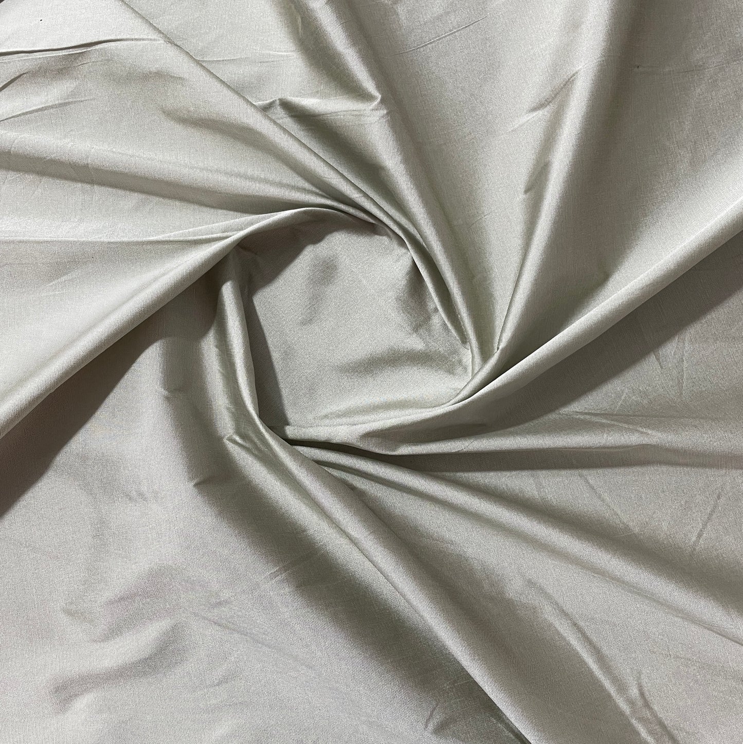 Grey Solid Silk Taffeta Fabric